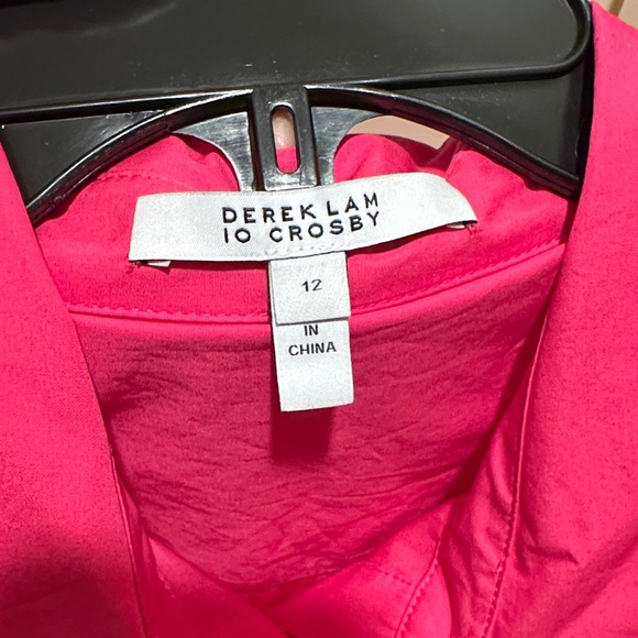 Derek Lam 10 Crosby Cora Sleeveless Cotton Shirtdress In Magenta Size 12 NWT - Picture 6 of 9